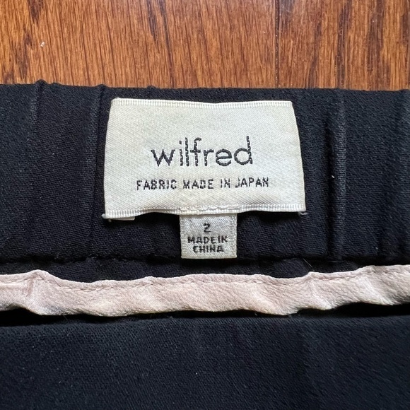 Aritzia Wilfred Darontal Cropped Crepe Dress Pant Trousers in Black - Sz 2 - Picture 9 of 13
